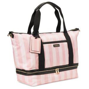 Victoria's Secret Signature Heritage Stripe Weekender Bag